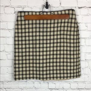 Wool Plaid Ann Taylor LOFT Mini Skirt